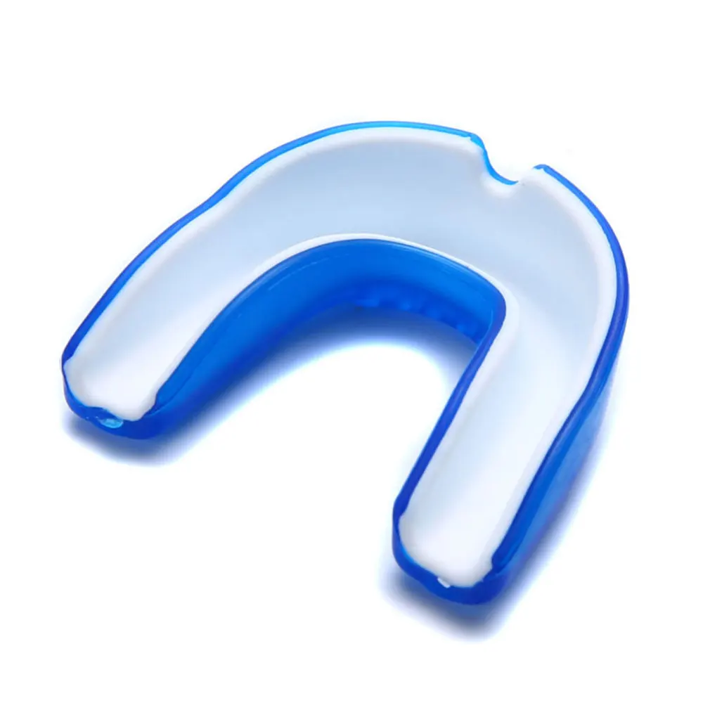 Proffessional Blue 5.5*5*1.5cm Outdoor Gadget Mouthguard Boxing Protection Karate Taekwondo with Box Football Teeth Guard MMA