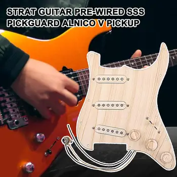 

Prewired-Loaded SSS Pickguard Alnico-V Pickups for Strat Guitar Luthier Parts Pickguard Alnico-V Pickups Pickguard Alnico-V Pick
