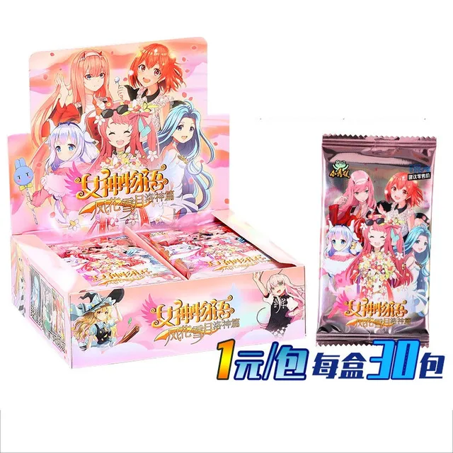 2022 NEW Japanese Anime Goddess Story Collection rare Cards box Child Kids Birthday Gift Game collectibles Cards for girl toys 4