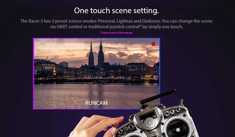 RunCam Racer 3 Mini FPV камера CMOS 1000TVL Super WDR 6ms латентность 1,8 мм/2,1 мм для FPV Racing Drone RC самолет