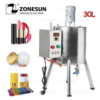 

ZONESUN Lipstick Heating Stirring Filling Machine With Mixing Hopper Heater Tank Hot For Chocolates Crayon Handmade Soap Fillier