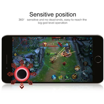 

Round Game Joystick Mobile Phone Game Rocker For IPhone Android Tablet Anti-sweat Button Suction Cup For PUBG Controller Gamepad