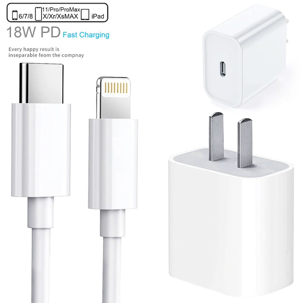 PD 18 Вт 2A USB-C-Lightning Кабель для быстрой зарядки адаптер для iPhone 11 11Pro Max XS XR для iPad Pro Mini