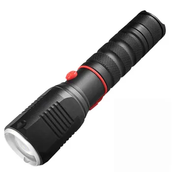 

18650 Lithium Battery Or AAA Waterproof LED Flashlight Aluminum Alloy 3 Lighting Modes Retractable Zoom Tactical Work Light