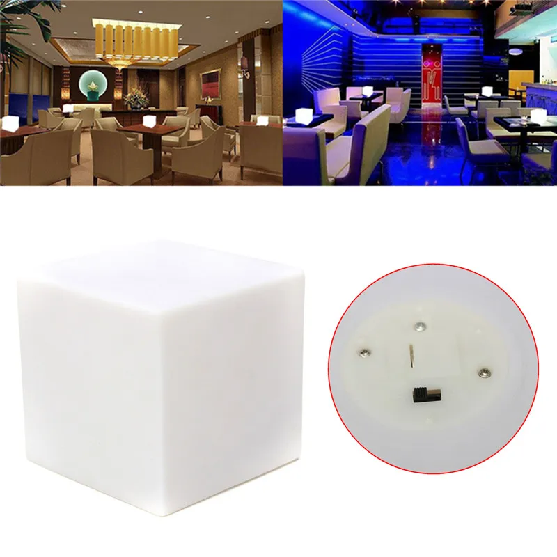 Светодиодная лампа кубик для украшения дома 7 цветов|romantic light|lamp lightmood cube |