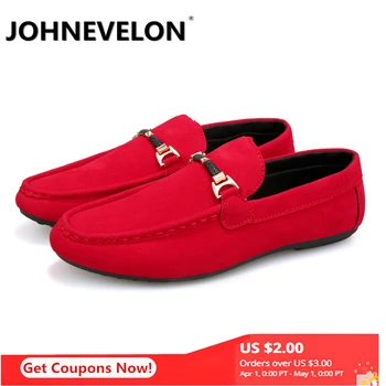 

JINTOHO mens sneakers casual Slip-On Light Sweat-Absorbant Breathable Flock black shoes red shoes popular shoes man