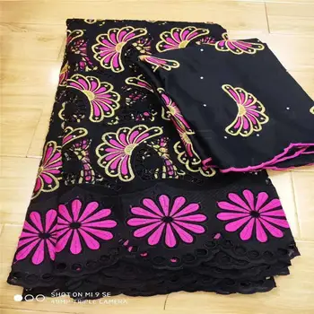 

7 yard Swiss lace fabric 2020 newt heavy beaded embroidery African cotton fabrics Swiss voile lace popular Dubai style A3204121