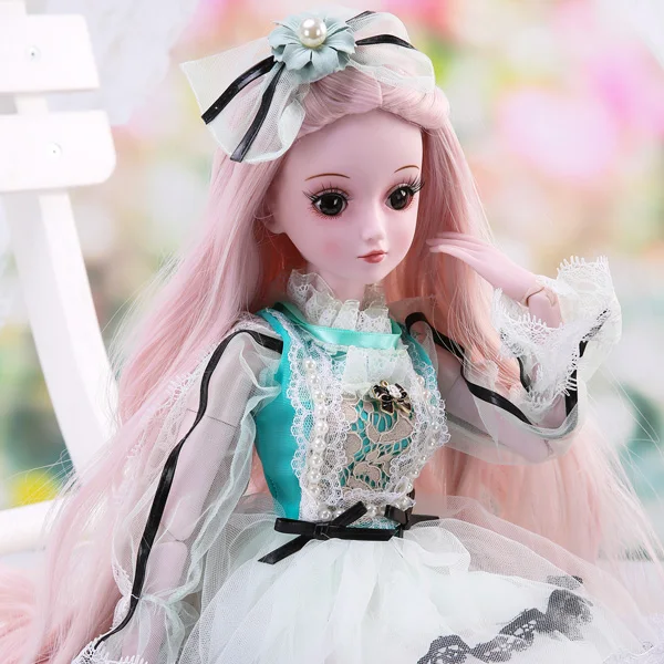 UCanaan 1/3 BJD кукла 60 см/23,6 ''Высота 19 шарнирные куклы(парик Обувь Одежда волосы глаза макияж) коллекция игрушек - Цвет: Aolifu
