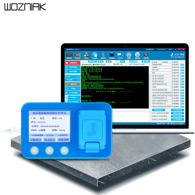 JC P8 PCIE NAND Программист серийный номер SN Read write Error Repair инструменты для iPhone 8 8 P X NAND восстановление данных