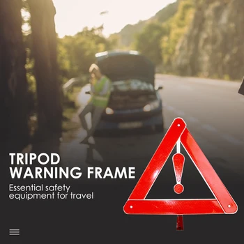 

Classic Durable Practical Multi-functional Emergency Breakdown Reflective Warning Exclamation Mark Triangle w/ Storage Case