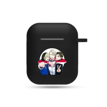 

anime Yuri on ice Headphone Case Earphone case Protective Headset Cover boy girls Bluetooth Airpods Earphone Case