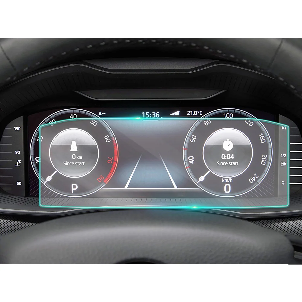 Per Skoda Kamiq 2019-2021 Cruscotto Cruscotto Cruscotto Schermo Lcd Pellicola Protettiva In Vetro Temperato Accessori Antigraffio