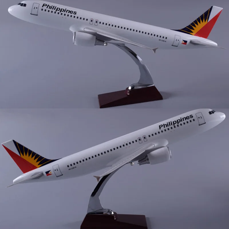 47CM 1:150 Scale Airbus A320 Model Air Philippines Airlines With Base Alloy Aircraft Plane Collectible Cisplay Toys Collections | Игрушки и