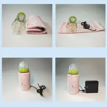 Изоляционная Крышка для детских бутылочек USB портативная Толстая теплая Универсальная крышка мультяшный принт постоянная температура нагрев чехол 72XC