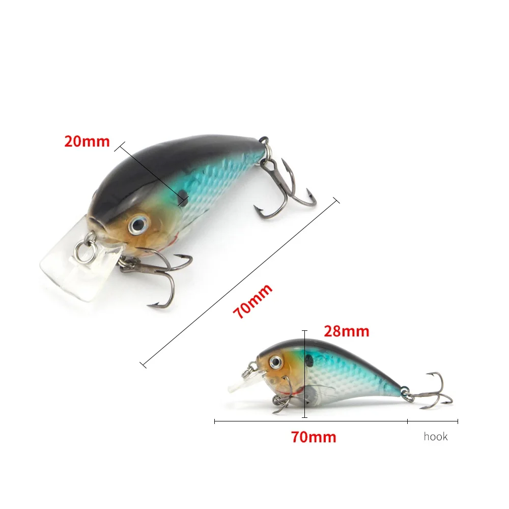 70 мм 8 г Crazy Wobblers Topwater Crankbait искусственная японская жесткая приманка плавающая
