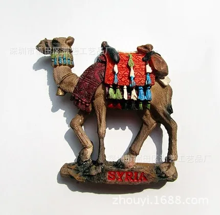 

Syria Camel Big Ben-London Prague Stanbul 3D Resin Refrigerator Magnet World tourism refrigerator magnets for home decor