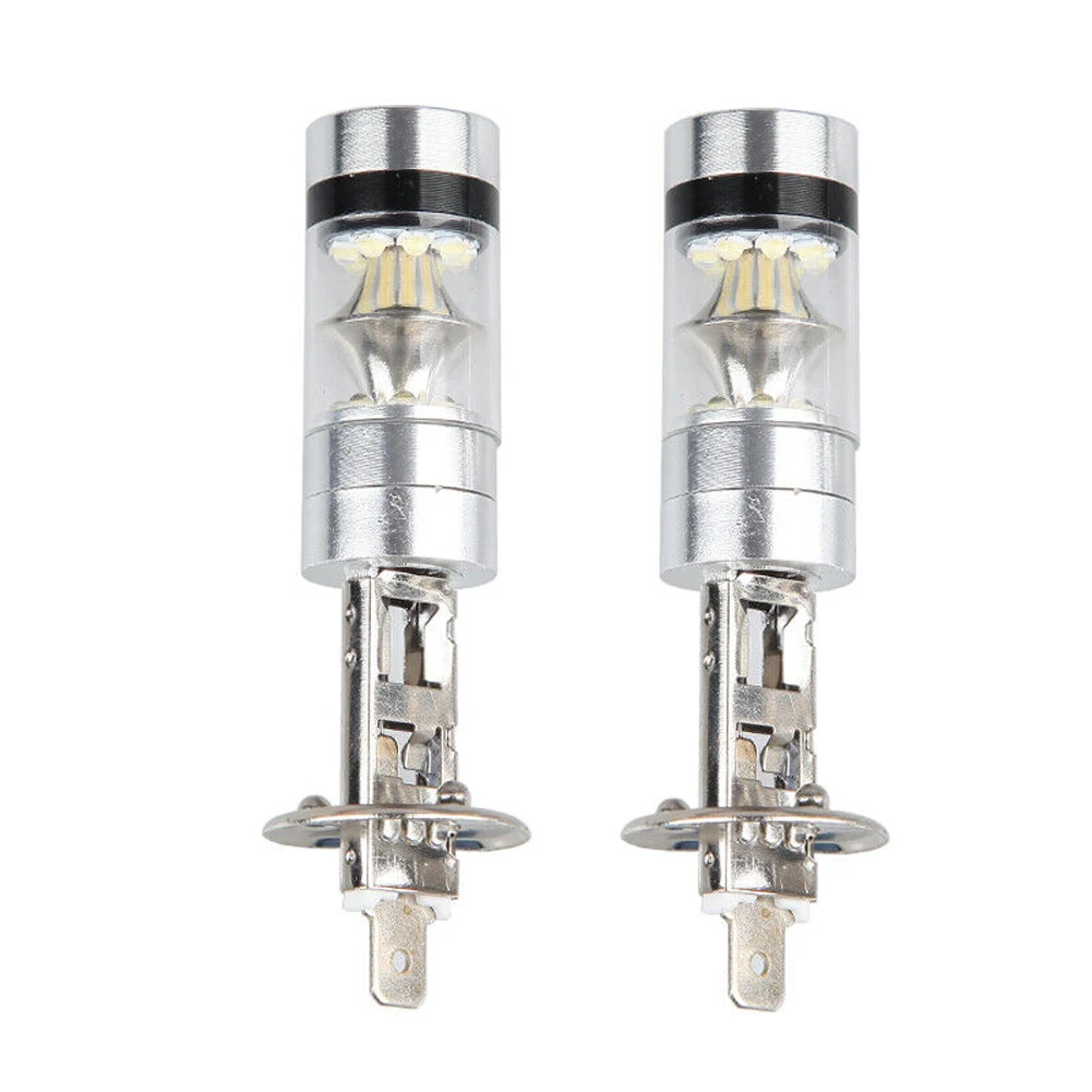 2 шт./компл. H1 100W Светодиодный белый 12-24V 20-SMD 1000LM светодиодный туман Lihgt 6000 К Белый свет фар дальнего света Лампа универсальна для всех моделей автомобилей