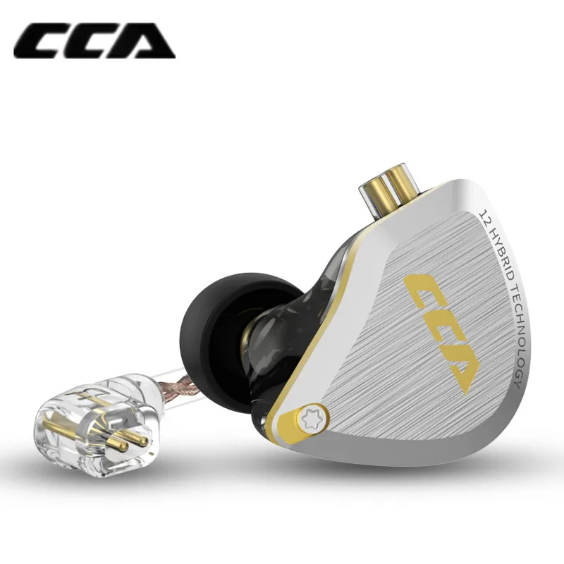 CCA C12 1DD+ 5BA гибридные наушники-вкладыши HIFI металлическая гарнитура Музыка Спорт ZS10 PRO AS12 AS16 ZSX C16 C10 A10 V90 DMS DMG ZST V80