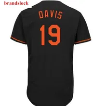 new Baltimore 19 Дэвис Джерси Для Мужчин's Бейсбол майки черный, белый цвет оранжевый