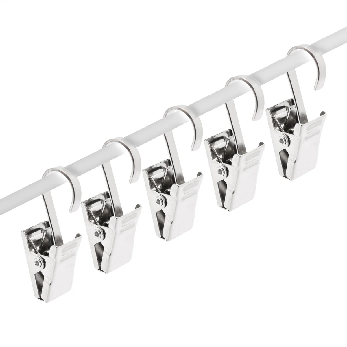 140Pcs Curtain Clips Clothes Pegs Stainless Steel Clips Coat Pants