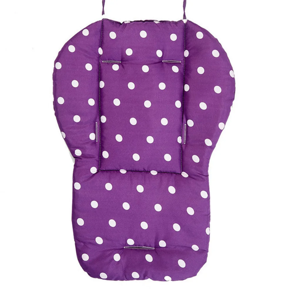 Детский толстый коврик для коляски со звездой в горошек, подкладка, чехол для коляски, подушка для сиденья, хлопок, смена подгузников, подушка для подгузников, общее сиденье - Цвет: purple