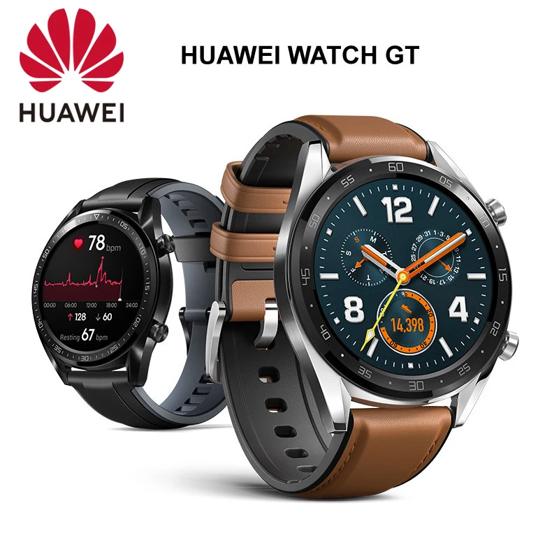 Глобальная Версия смарт часов HUAWEI WATCH GT Active Edition спортивные часы с цветным AMOLED