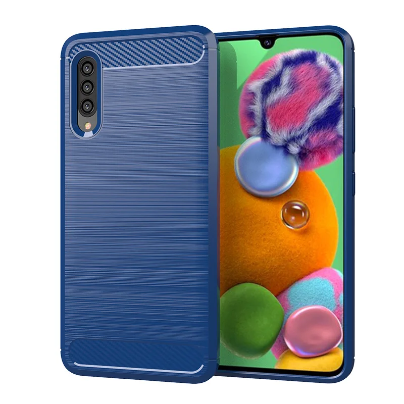 Для samsung Galaxy A90 5G чехол из мягкого углеродного волокна противоударный бампер полная Защита силиконовый чехол для Galaxy A90 5G