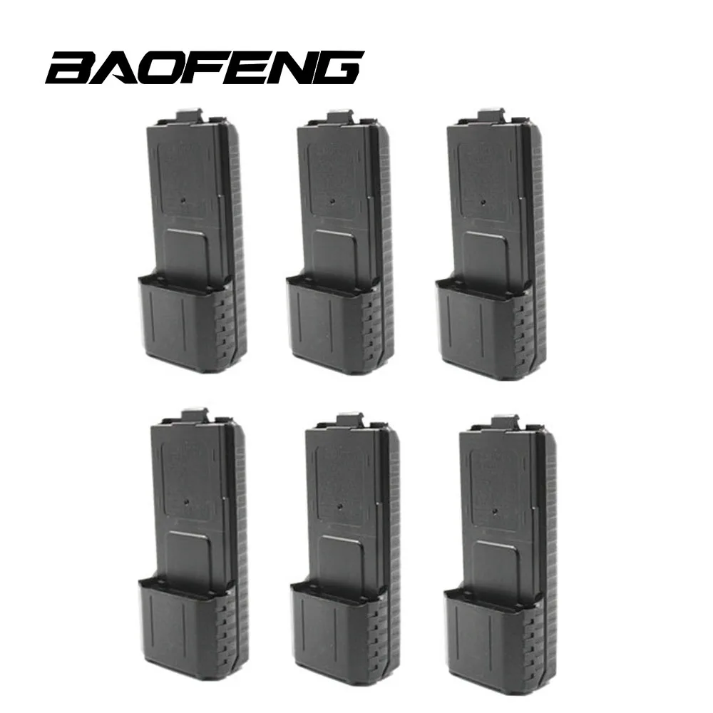 6 шт. Расширенный 6X чехол для батареи AA BAOFENG UV5R 5RA 5RB 5RE 5REPlus BL-5L двухстороннее радио |
