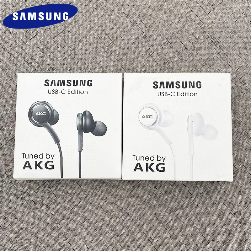 Оригинальные наушники Samsung USB C AKG Внутриканальные с проводным управлением и