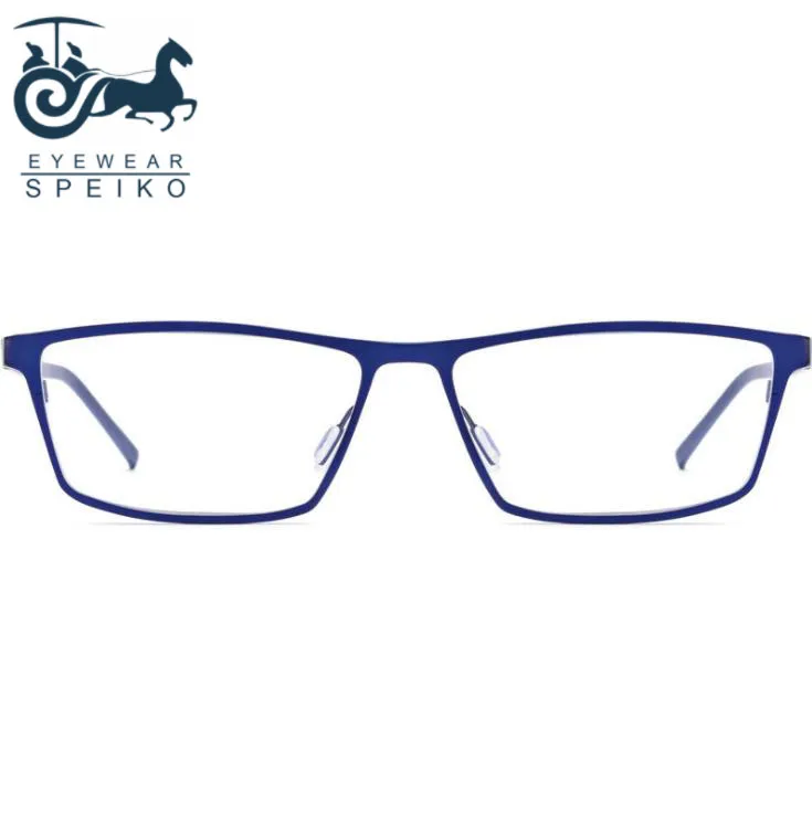 Ultralight pure titanium frames 1871 business style men eyewear can be myopia reading glasses 1.74 anti-blue lenses
