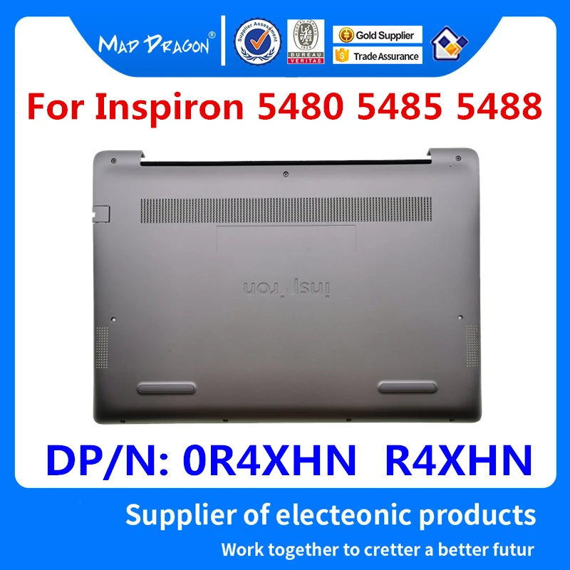 Ноутбук, новая панель доступа, дверная крышка, нижняя крышка, базовая крышка, задняя крышка, серебристый корпус для Dell Inspiron 14 5480 5485 5488 0R4XHN R4XHN