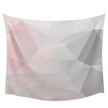 

Geometric Pink Gray Gradient TriangleTapestry Wall Hanging Bedroom Wall Dormitory Home Decoration Tapestry Wall