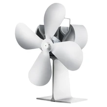 4 лезвия белая Тепловая плита вентилятор для камина для дерева/горелка бревна/камин Тихий Домашний эффективный распределения тепла Fa