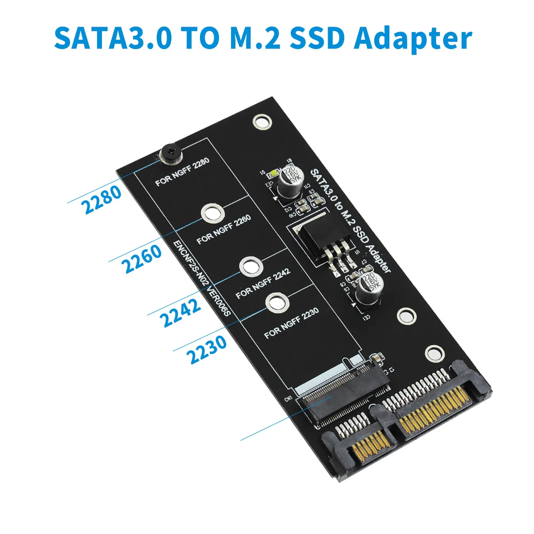 5 шт. Ngff(M2) Ssd до 2,5 дюймов Sata адаптер M.2 Ngff Ssd на Sata3 конвертировать карты 30/42/60/80 мм M.2 Ssd жесткий диск