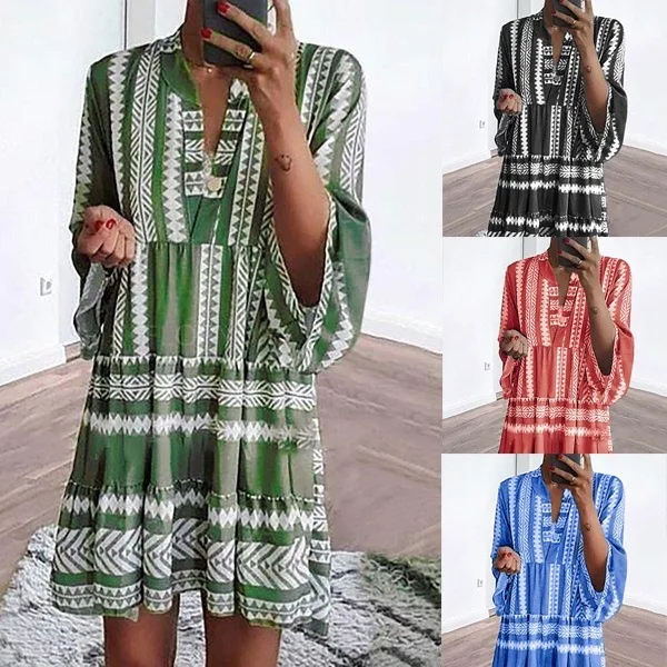 Salida De Плайя Mujer пляжное платье короткие Sommerkleid женские платья большого размера свободная одежда Бохо модные женские платья