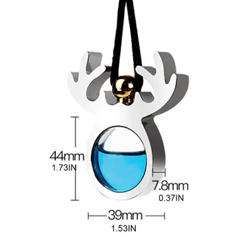 

Suspended Perfume Car Aromatherapy Pendant Air Conditioning Outlet Metal Bottle Y4UA