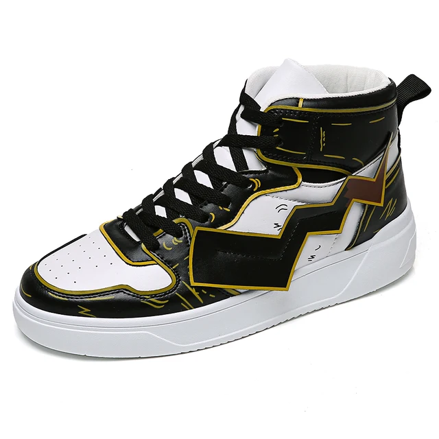 US $14.64 Fashion Sneakers For Men High Quality Trend Outdoor Men Shoes Light Comfortable High Top Men Casual