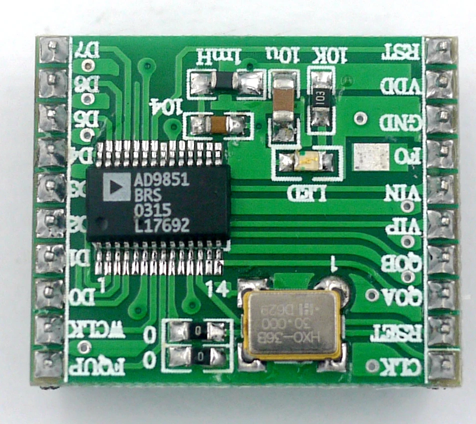 AD9851 модуль DDS источник сигнала 0-70 МГц | Электроника
