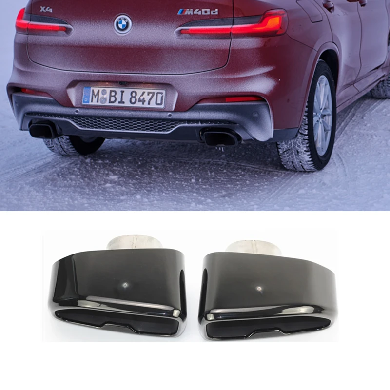 Top Quality 304 Stainless Steel Car Exhaust Pipe Muffler Tip For Bmw X