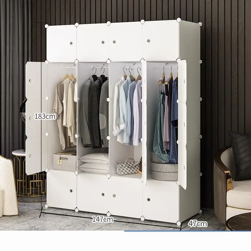 Мобильная табличка для комода Armoire Rangement Armario Armazenamento шкаф мебель для спальни Mueble De Dormitorio шкаф - Цвет: MODEL W