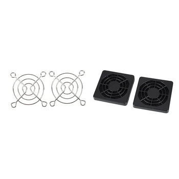 

4 Pcs Dustproof Dust Filter Guard Grill Cover for 50mm PC Case Fan