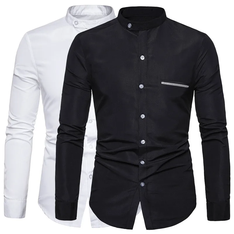 Asian mandarin collar shirts