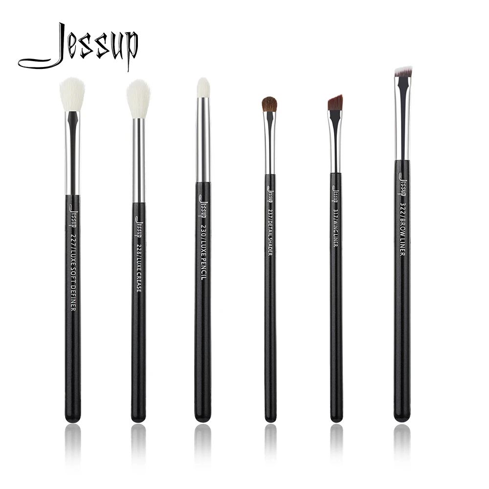 Jessup Eye Brushes Set 6pcs Professional Makeup Brushes Set Beauty Eye