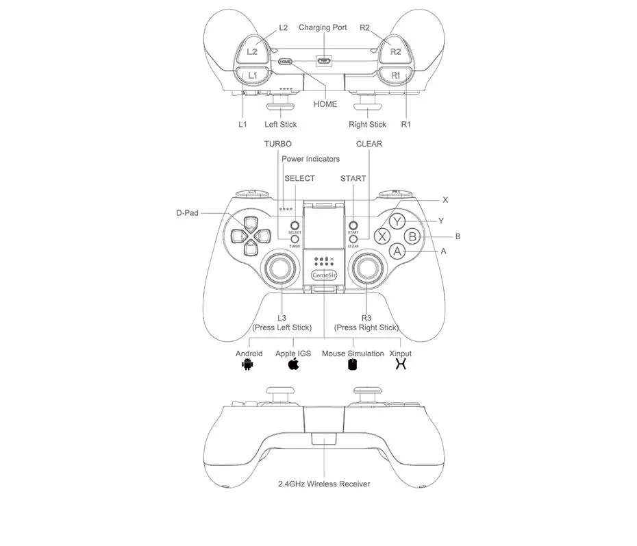 DJI Tello Drone GameSir T1d передатчик пульт дистанционного управления для DJI Tello аксессуары