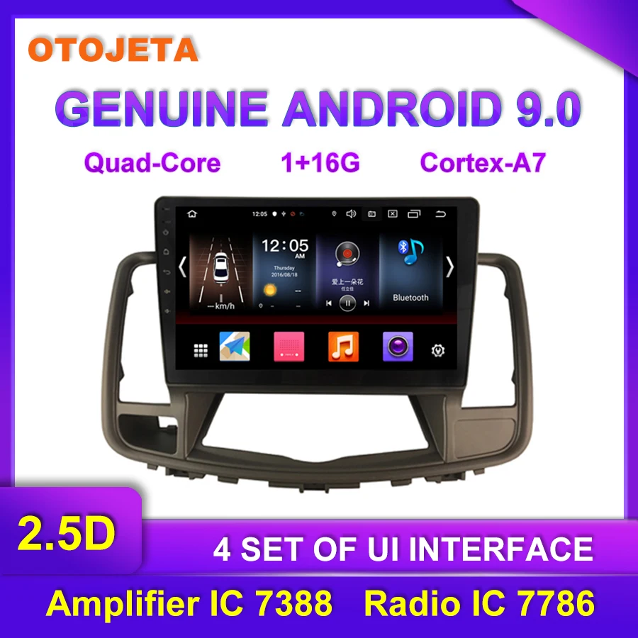 

Factory direct sale OTOJETA Android 9.0 Car Multimedia Radio For 2009 NISSAN Teana GPS Bluetooth Navigation 10.25" tape recorder