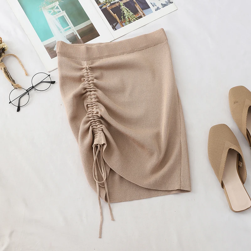 Neploe/Винтажный стиль, высокая талия, на завязках, бедра, Jupe Femme, Faldas Mujer Moda, обтягивающие, необычные, Jupe Femme, Осень-зима 46454