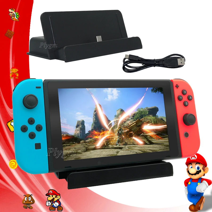 Аксессуары для переключателей, usb-зарядное устройство, подставка для nintendo Switch, зарядная док-станция, консоль type-C, держатель для nintendo switch