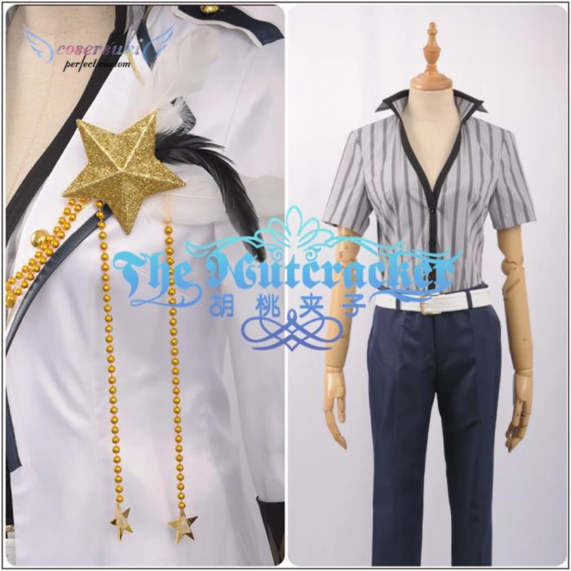 IDOLISH7 белый специальный день Tsunashi Ryunosuke Косплей Костюм сценическая перфорированная одежда, Идеальный заказ для вас
