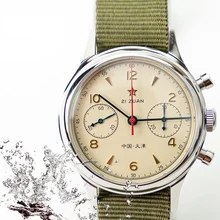 Sugess-reloj con movimiento Seagull 1963 para hombre, cronógrafo mecánico de zafiro, resistente al agua, st1901, 38MM, 40MM