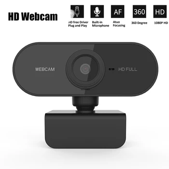 

HD 1080P Webcam Mini Computer Pc Webcamera With Microphone Rotatable Cameras For Live Broadcast Video Calling Conference Work
